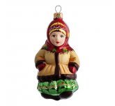 Ёлочная игрушка"Девочка в кокошнике" (Ариель)