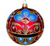 Ёлочный шар 115 мм  "Императорский" (Ёлочка) красный