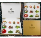 набор ёлочных игрушек и шаров "Салют Победы"  в сувенирной упаковке (Ёлочка)