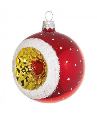 Ёлочный шар 85 мм  "Лучистый" (Ёлочка)