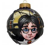 Ёлочный шар 100 мм "Мальчик со шрамом" (Мария)