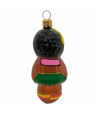 Ёлочная игрушка "Негритёнок девочка" (Иней)