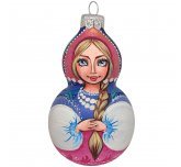 Ёлочная игрушка "Матрёна в сарафане" (Винтажный шар)