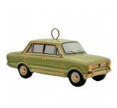 Ёлочная игрушка "Копейка" (Фарфоровая мануфактура) салатовая