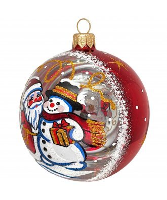 Ёлочный шар 85 мм "Морозный день" (Ёлочка)