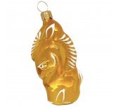 Ёлочная игрушка "Конёк-горбунок" (Ёлочка) золотистый