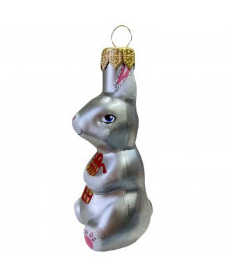 Ёлочная игрушка "Кролик" (ЭВИС) серебристый