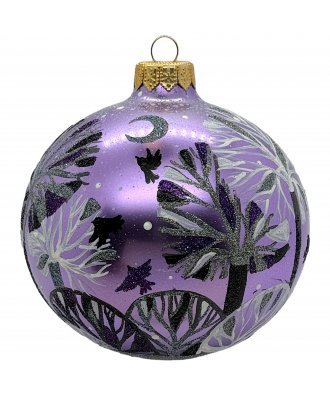 Ёлочный шар 100 мм "Волшебный лес" (Мария)
