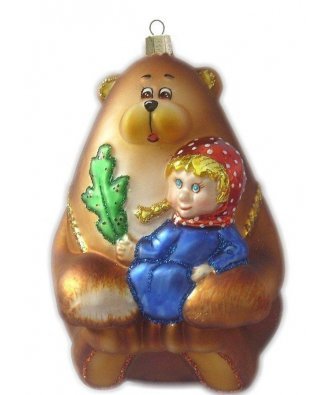 Ёлочная игрушка "Маша и Медведь" (Крона)