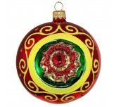 Ёлочный шар 85 мм "Лучезарный"  (Елочка)