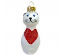 Ёлочная игрушка "Котик" (ЭВИС) с сердечком