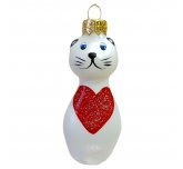 Ёлочная игрушка "Котик" (ЭВИС) с сердечком