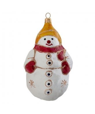 Ёлочная игрушка "Снеговик в шарфе" (Зимние сказки)