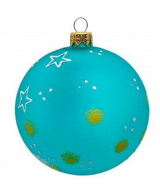 Ёлочный шар 100 мм "Ангел с трубой" (Винтажный шар)