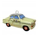 Ёлочная игрушка "Волга-такси"  (Фарфоровая мануфактура)