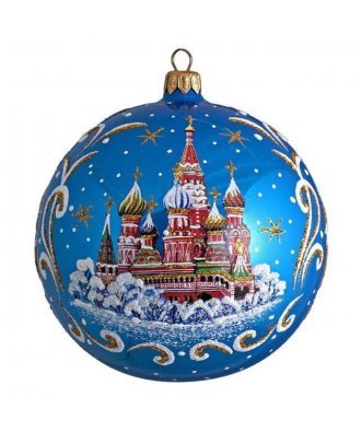 Ёлочный шар 115 мм "Покровский храм" (Ёлочка)