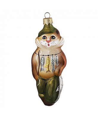 Ёлочная игрушка "Кот рыболов" (Бирюсинка)