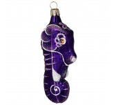 Ёлочная игрушка "Морской конёк" (Бирюсинка) фиолетовый