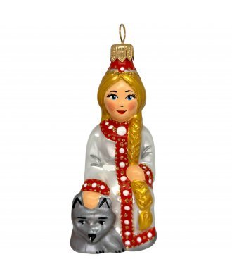 Ёлочная игрушка "Царевна с волком" (ЭВИС)