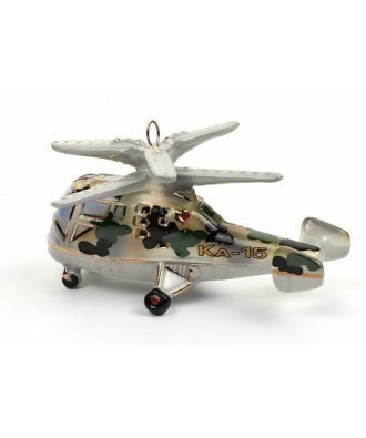 ёлочная игрушка "Вертолёт Ка-15" (Фарфоровая мануфактура) 