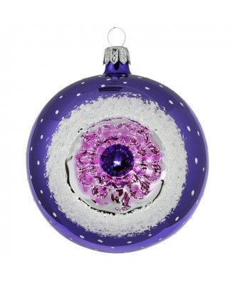 Ёлочный шар 85 мм  "Лучистый" (Ёлочка)