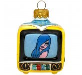 Ёлочная игрушка "Телевизор "А мы тут плюшками балуемся" (Лефортовский фарфор)