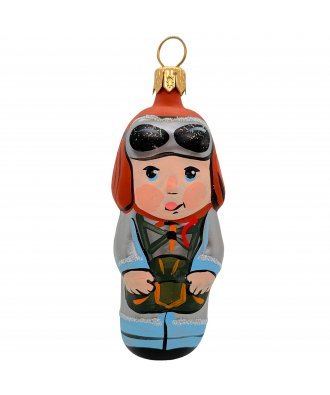 Ёлочная игрушка "Парашютист" (Иней)