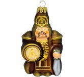 Ёлочная игрушка "Юрюнг Уолан - Белый Богатырь" (Эвис) в коричневом