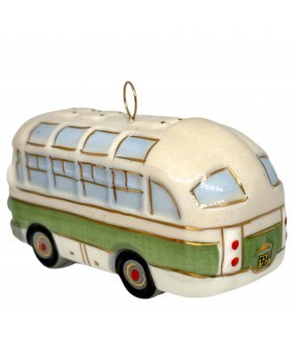 Ёлочная игрушка "Автобус ЛАЗ" (Фарфоровая мануфактура)