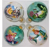 набор ёлочных шаров 4 х 85 мм "Дюймовочка" (Ёлочка)