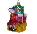 Ёлочная игрушка "Мышка с подарками-2" (Крона)