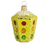 Ёлочная игрушка "Светофор" (Ёлочка) золотистый