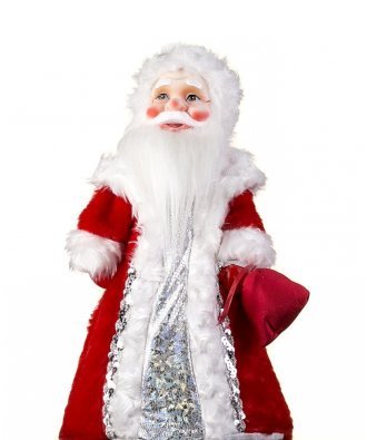 Дед Мороз - шуба красная с серебром  (Бирюсинка)