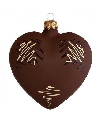 Ёлочная игрушка"Шоколадное сердце" (Ариель)