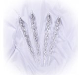 набор  подвесок на ёлку "Льдинка" серебристый (Ёлочка)