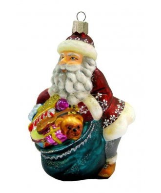 Ёлочная игрушка "Дед Мороз с подарками" (Крона)