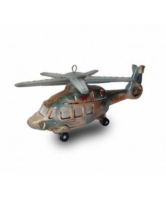 ёлочная игрушка "Вертолёт Ка-62" (Фарфоровая мануфактура) военный