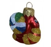 Ёлочная игрушка "Улиточка" (Эвис) красная