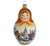 Ёлочная игрушка"Матрёшка. Нижний Новгород." (Ариель)