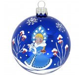 Ёлочный шар 75 мм "Златовласка"  (Ёлочка)