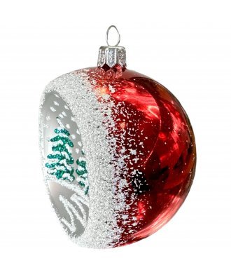 Ёлочный шар 75 мм "Хвойный" с лункой (Ёлочка)