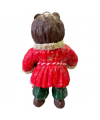 Ёлочная игрушка "Медведь с гармонью" (Дарослава)