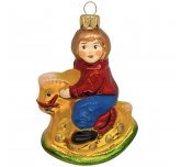 Ёлочная игрушка "Малыш на лошадке" (Эвис)