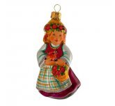 Ёлочная игрушка"Девочка в веночке" (Ариель)