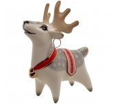 Ёлочная игрушка "Олень"  (Фарфоровая мануфактура СПб) в фирменной подарочной упаковке