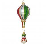 Ёлочная игрушка "Воздушный шар со снеговиком" (Ёлочка)