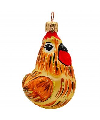 Ёлочная игрушка "Курочка Ряба" (Иней)