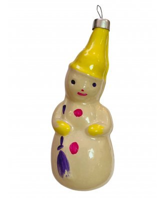 Ёлочная игрушка "Снеговичок" (Туймазы) жёлтый