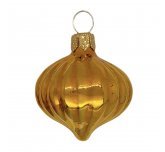 Ёлочная игрушка "Луковка" (Ёлочка) золотистый