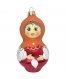 Ёлочная игрушка "Матрёшка" (Интерьер-Промысел) оранжевый платок